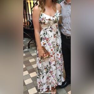 White floral Dress Forum summer dress. Size medium.